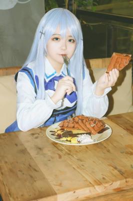 香风智乃cosplay请问您今天要来点兔子吗-萌图百科