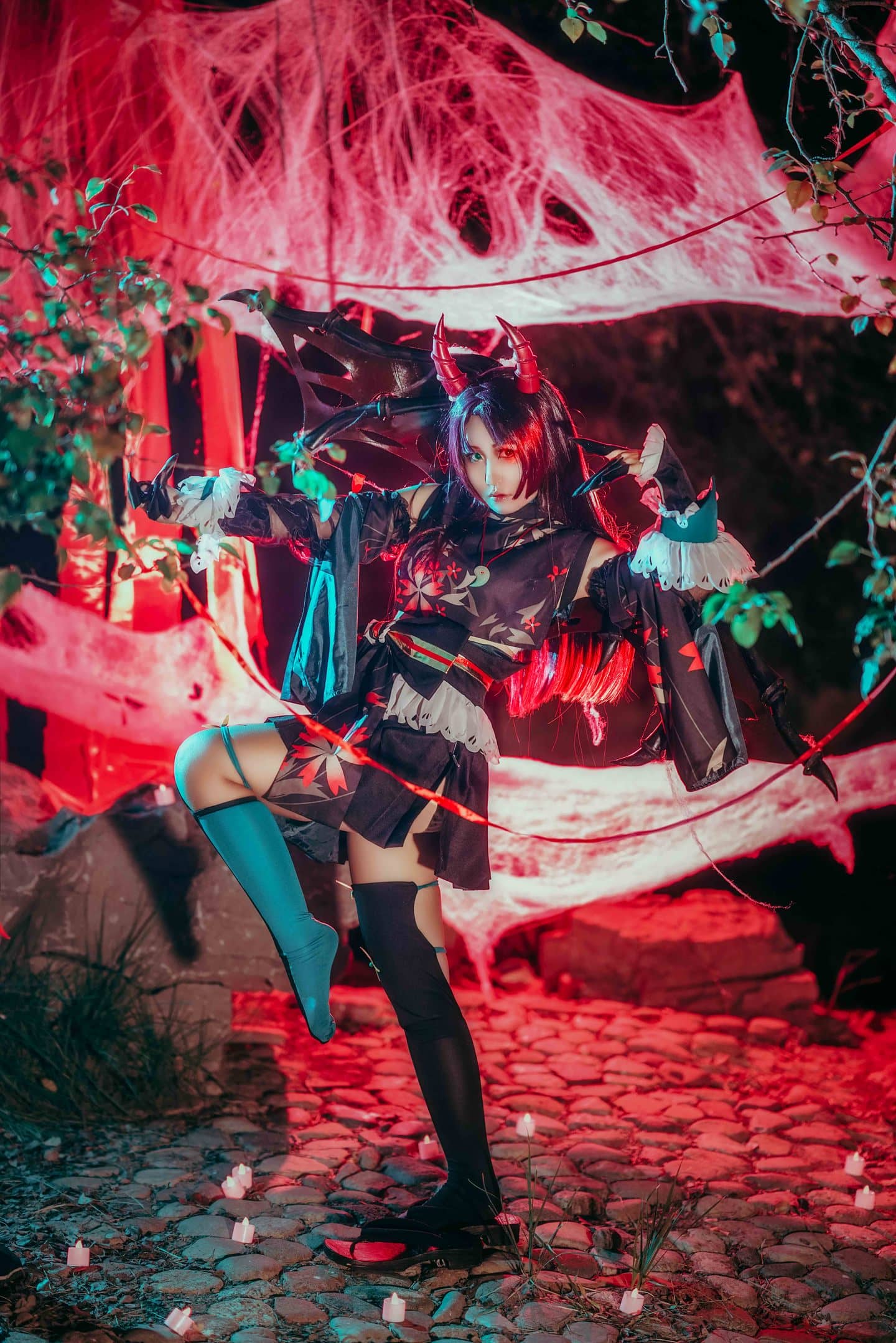 阴阳师吸血姬紫裘碧染cosplay-萌图百科