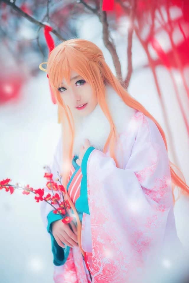 刀剑神域 亚斯娜Cosplay-萌图百科