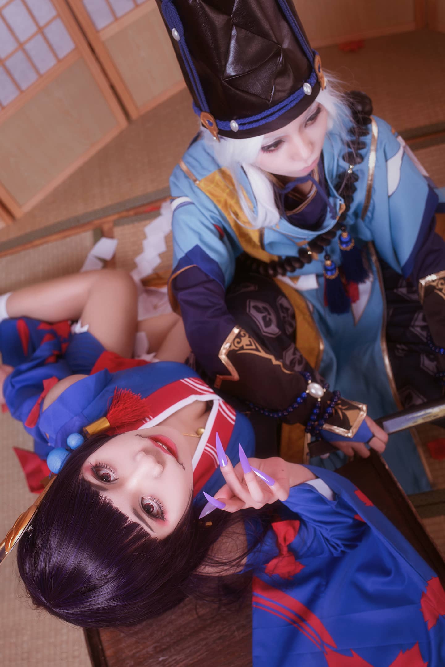 阴阳师手游鬼女红叶＆安倍晴明cosplay-萌图百科