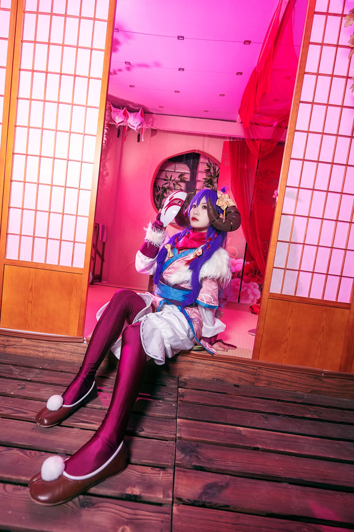 英雄联盟LOL 灵魂莲华阿狸cosplay-萌图百科