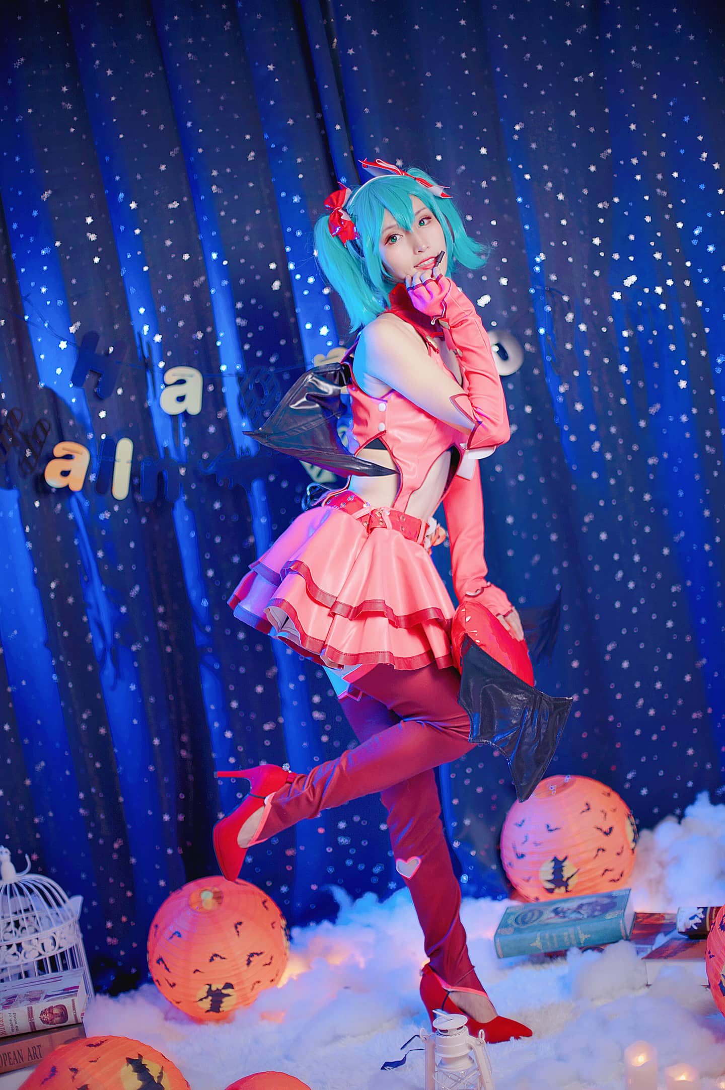 初音未来 小恶魔 cosplay-萌图百科