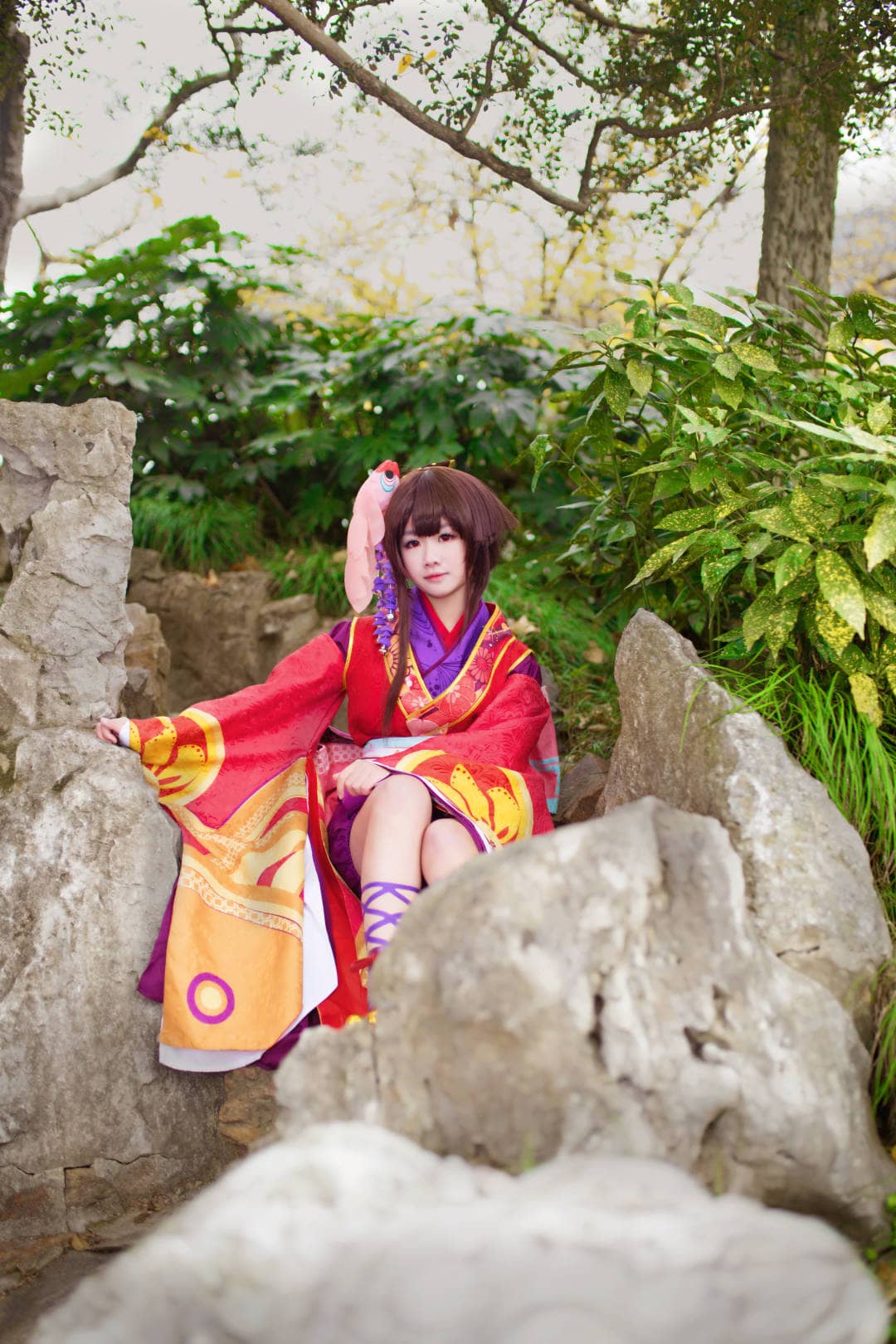 阴阳师神乐cosplay，是一只没有伞的神乐-萌图百科