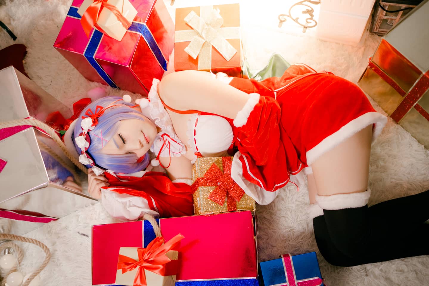 圣诞蕾姆cosplay-萌图百科