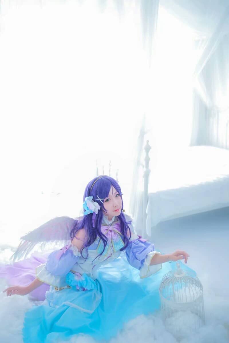 东条希白色情人节cosplay-萌图百科