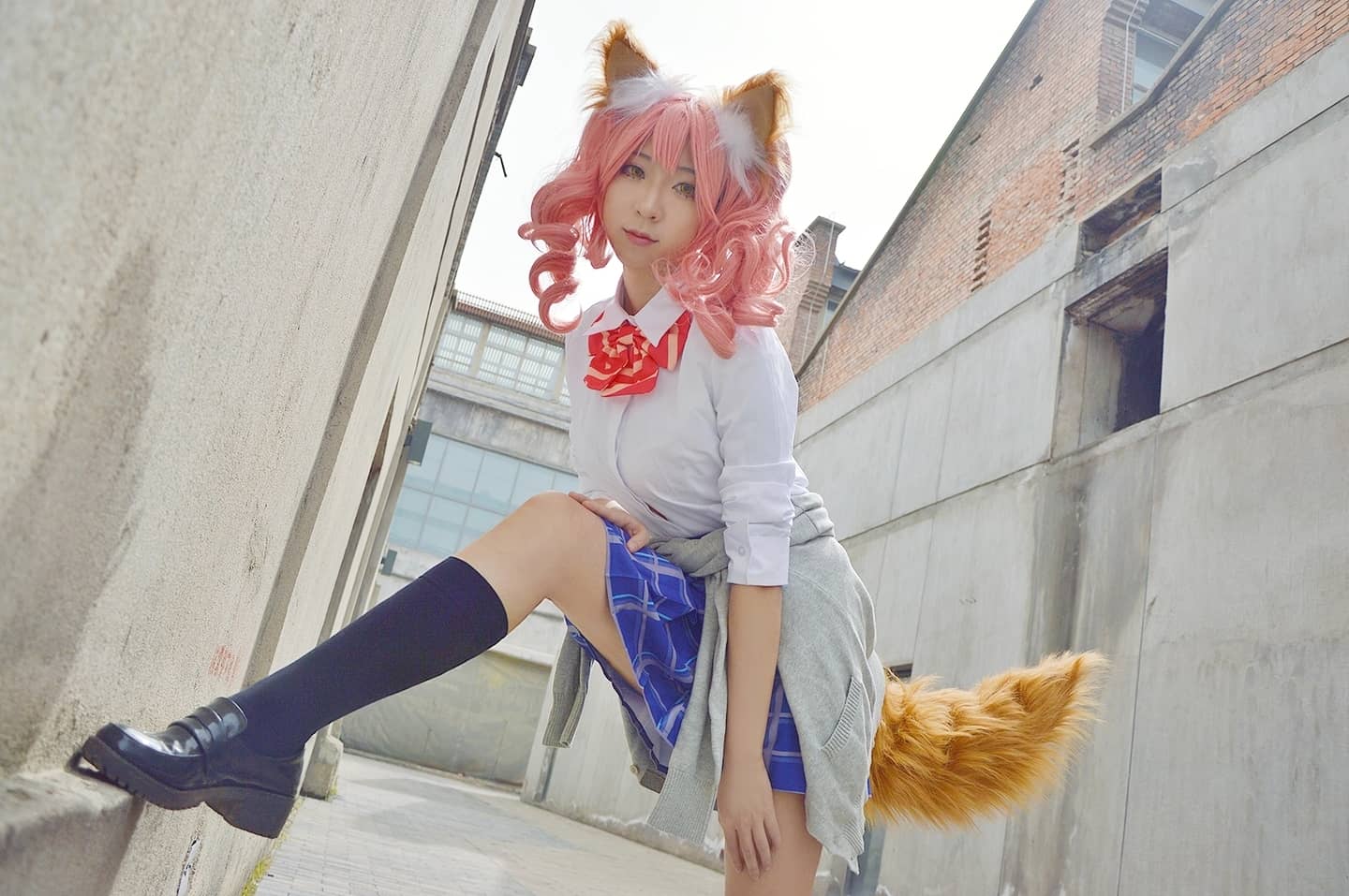fgo玉藻前制服cosplay-萌图百科
