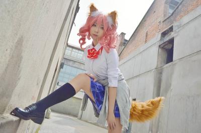 fgo玉藻前制服cosplay-萌图百科