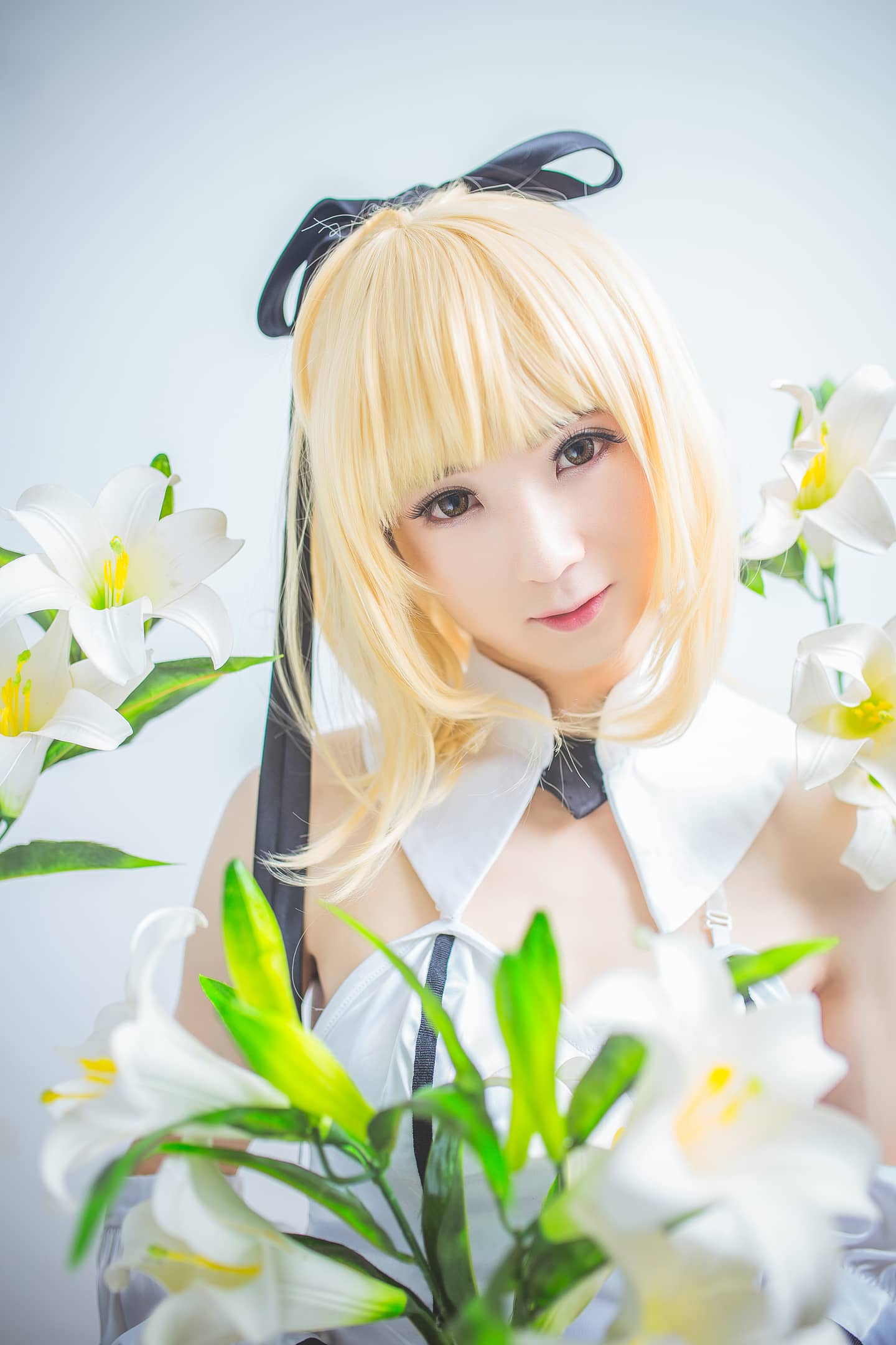 命运/冠位指定 saber lily Cosplay-萌图百科