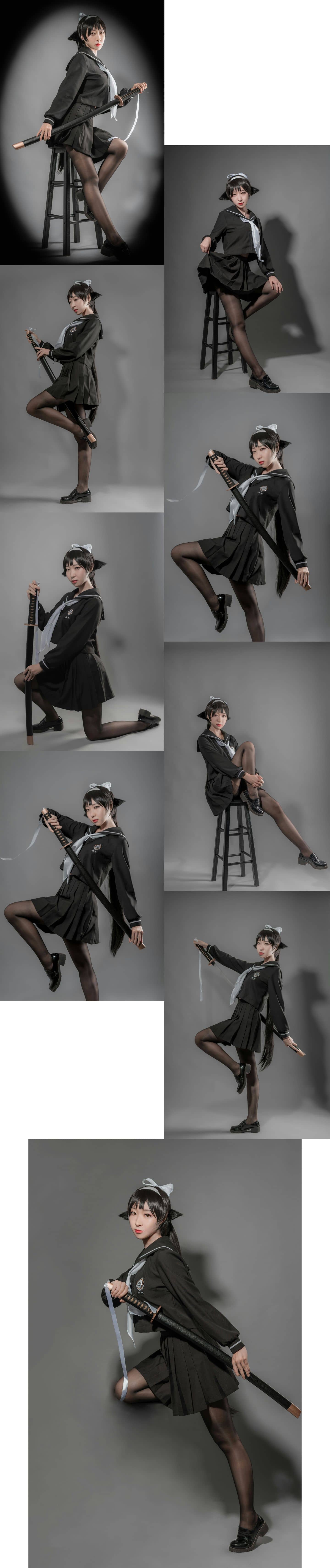 碧蓝航线高雄jk  cosplay-萌图百科
