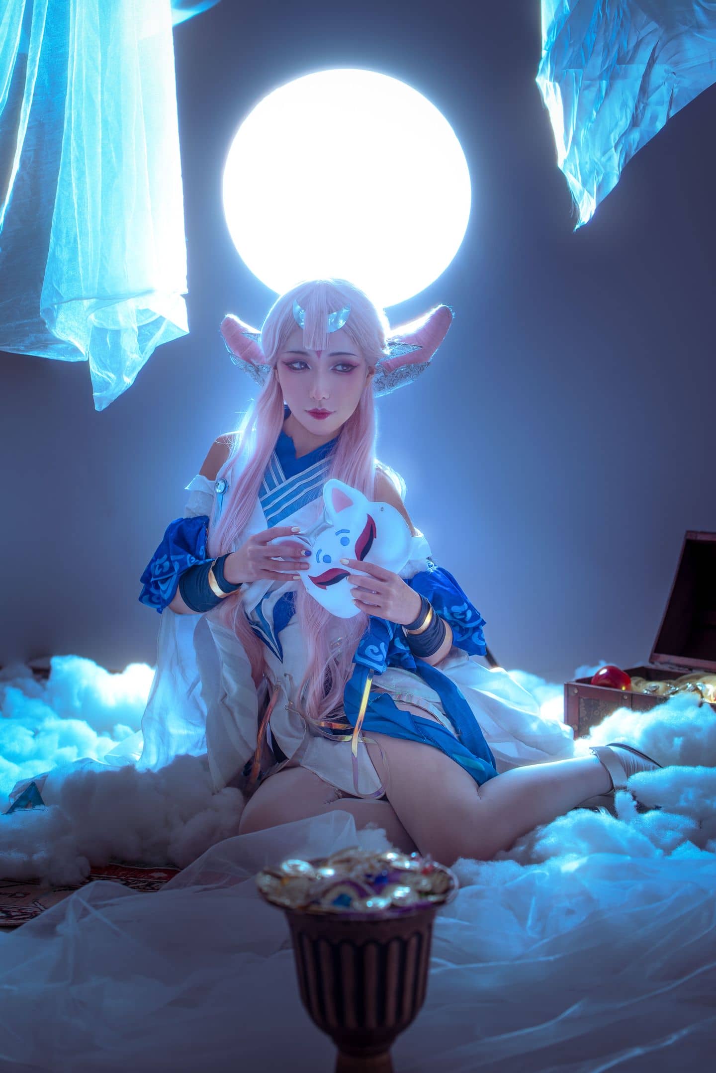 《王者荣耀》貂蝉猫影幻舞cosplay-萌图百科