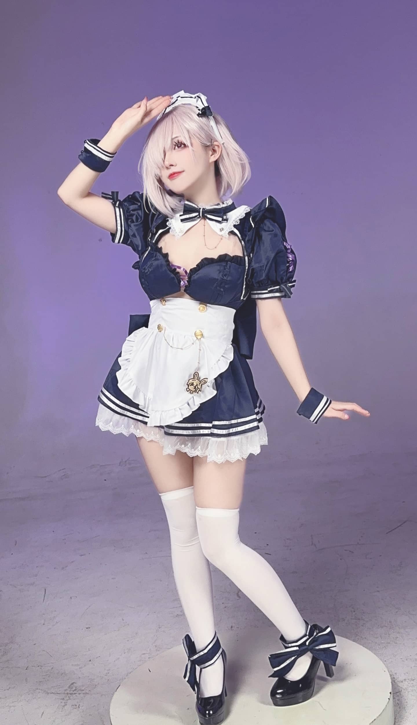 《Fate/Grand Order》玛修女仆cosplay-萌图百科