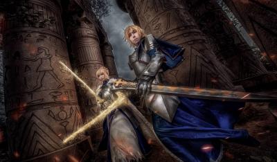 FGO 棉被saber&旧剑.jpg-萌图百科