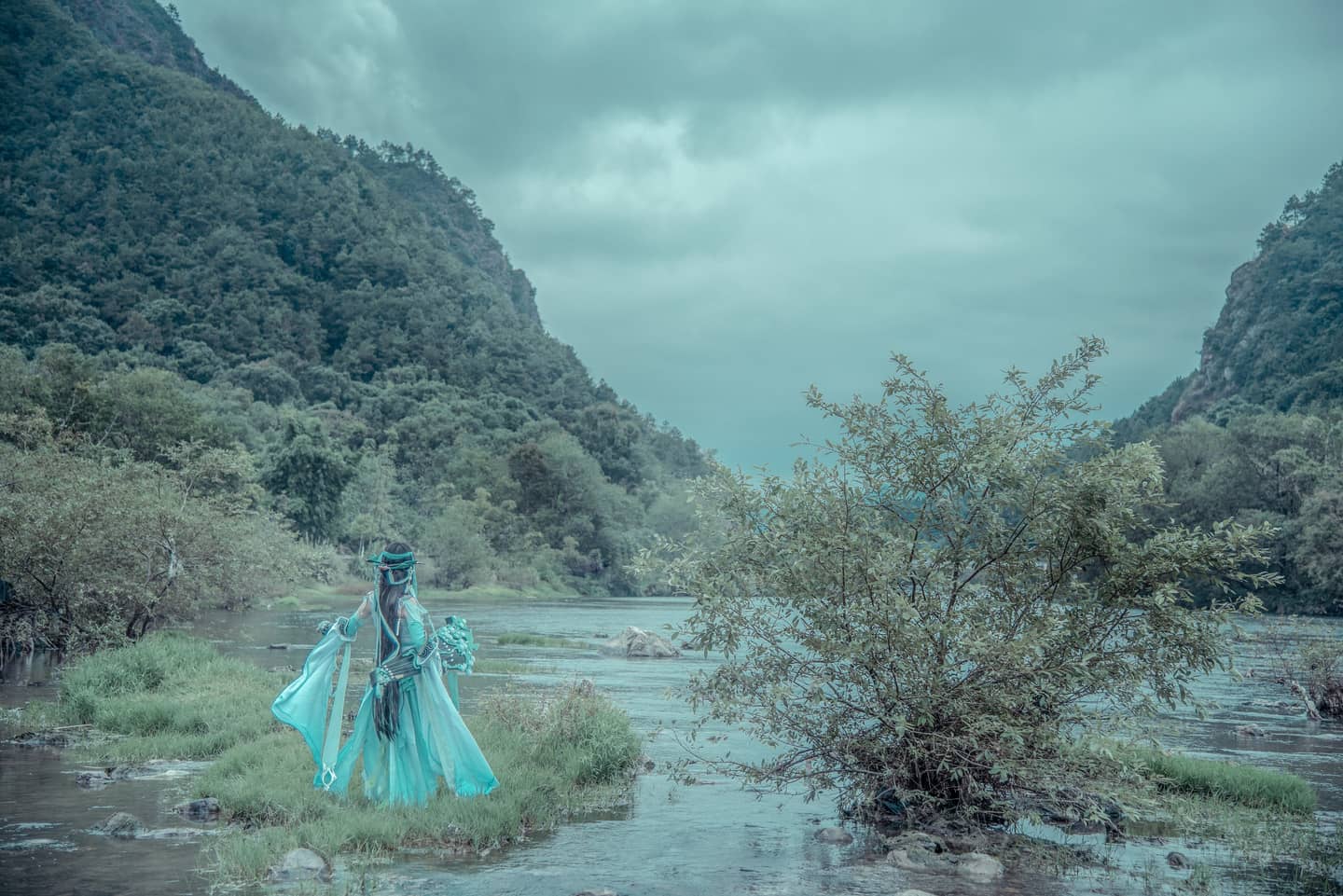 剑网3雪河琴娘cosplay-萌图百科