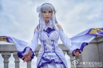 Re:从零开始的奇异世界  艾米莉亚cosplay-萌图百科