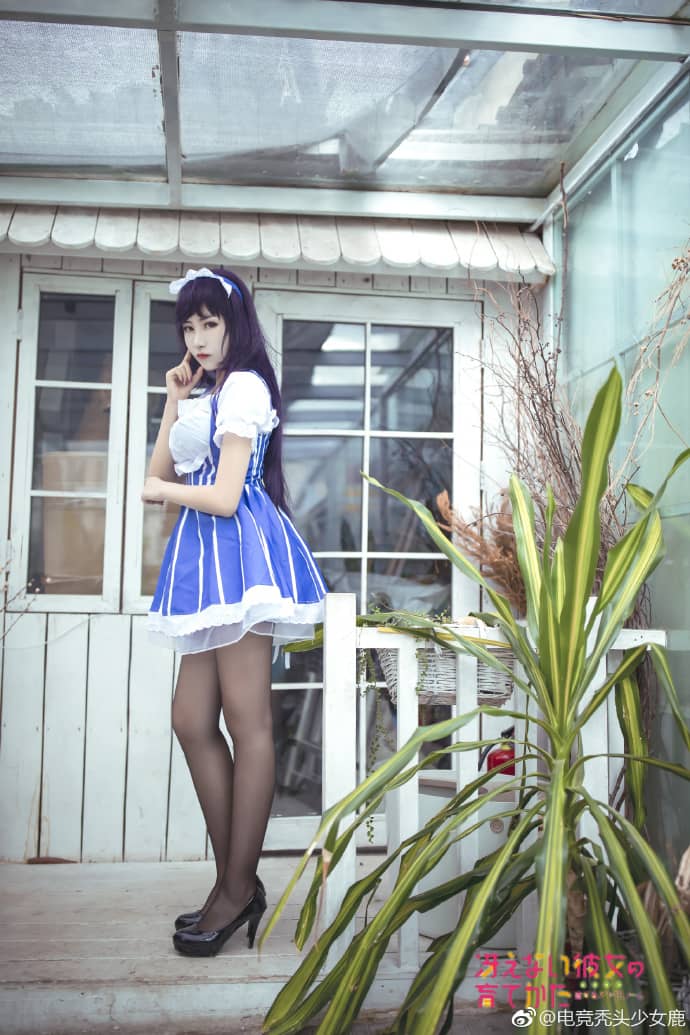 路人女主的养成方法霞之丘诗羽女仆cosplay-萌图百科