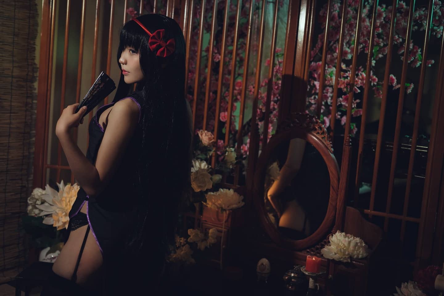 魔法少女小圆 晓美焰旗袍cosplay-萌图百科