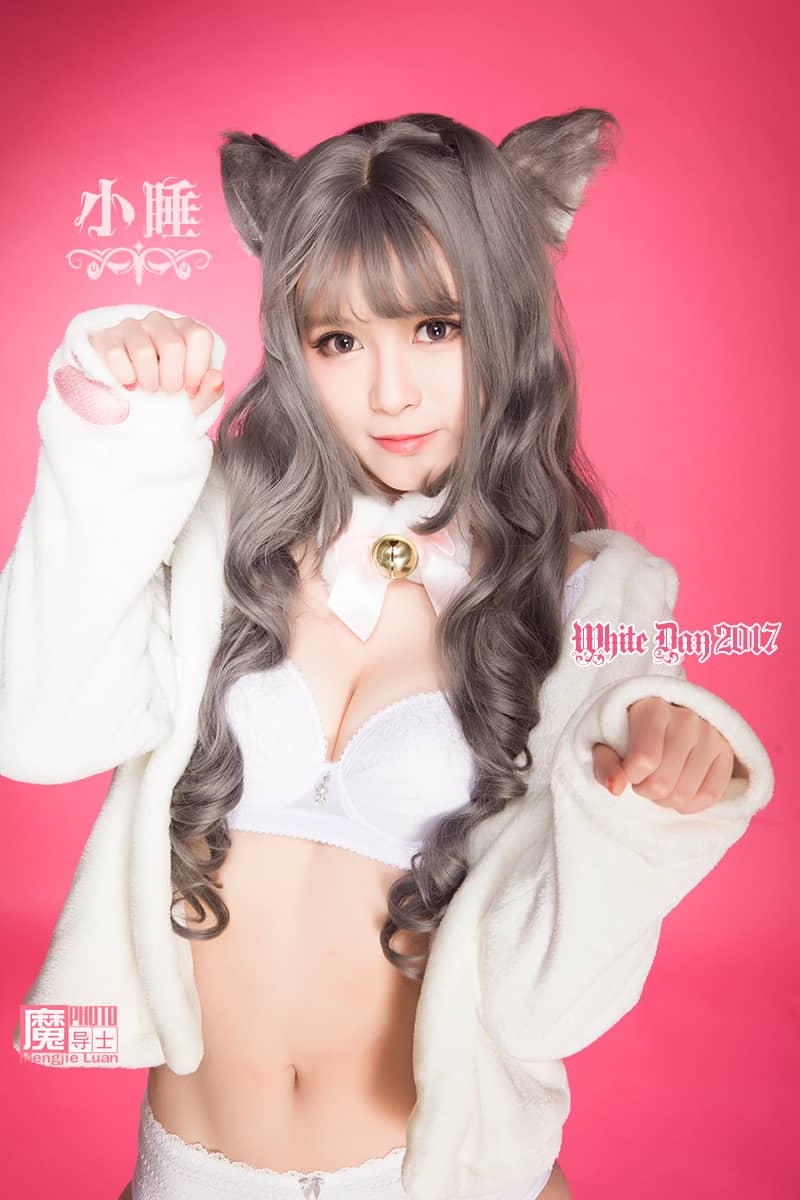 魔导士工作室白色情人节性感美女私房写真-小睡-萌图百科