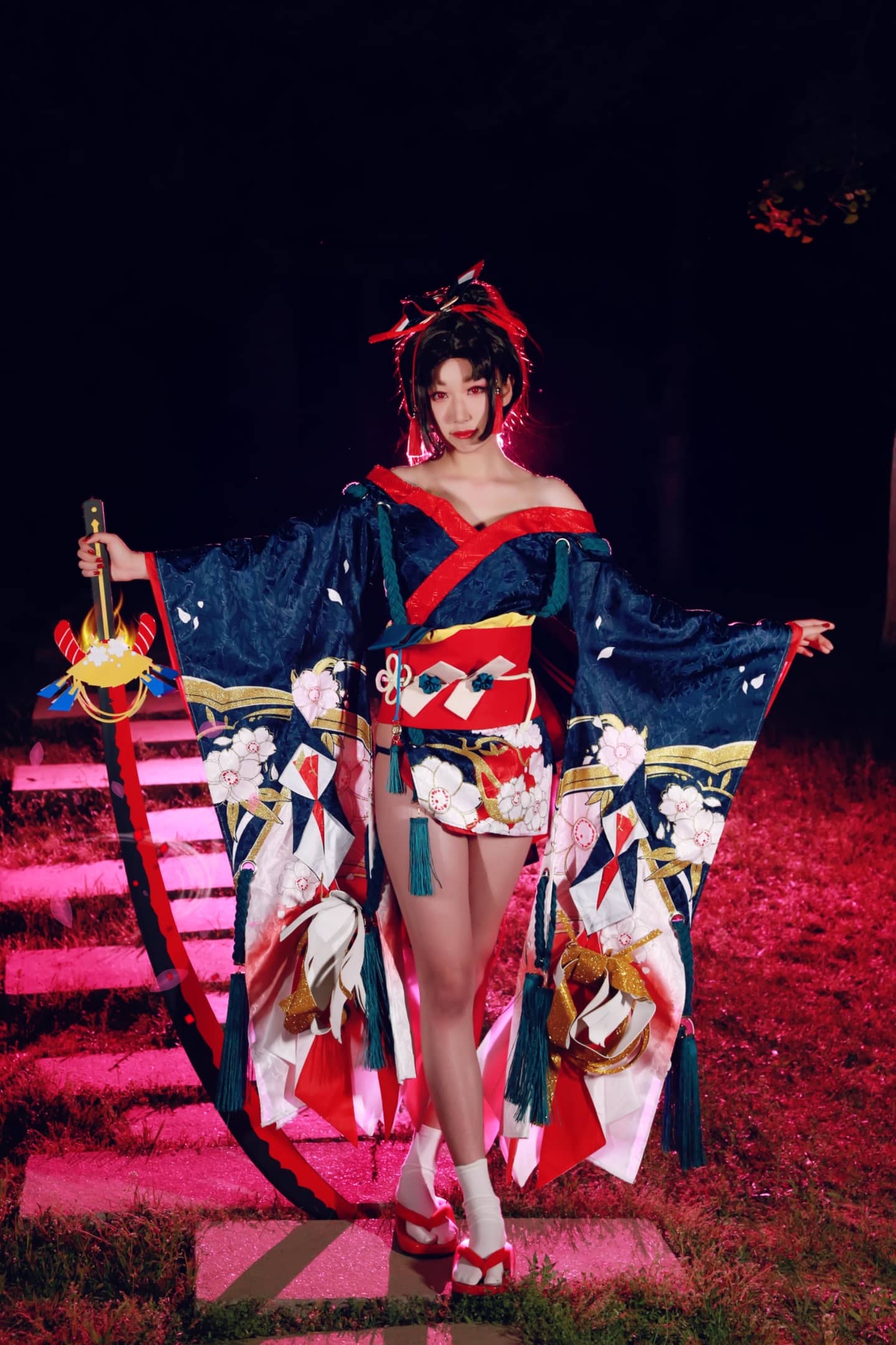 阴阳师妖刀姬樱雨花舞Cosplay-萌图百科