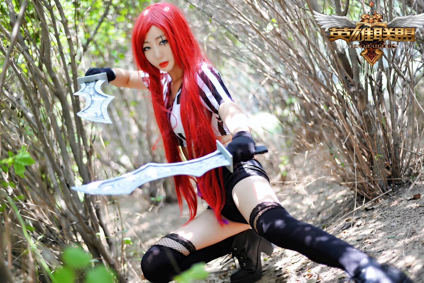 英雄联盟 卡特琳娜红牌cosplay-萌图百科