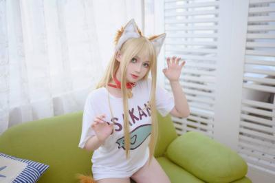 黄豆粉猫娘cosplay-萌图百科