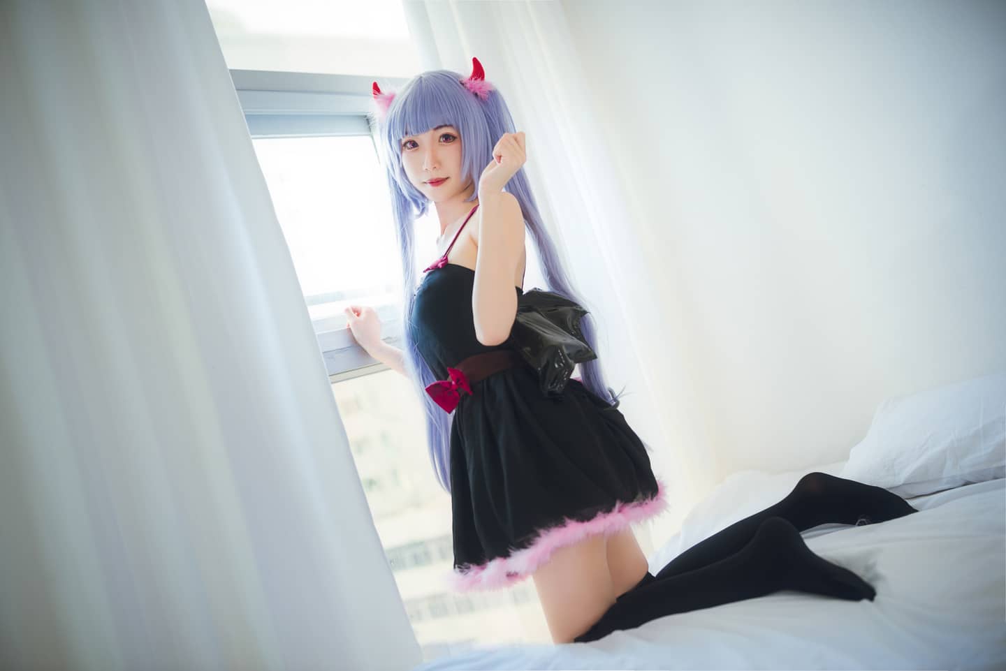 《NEW GAME!》凉风青叶小恶魔cosplay-萌图百科