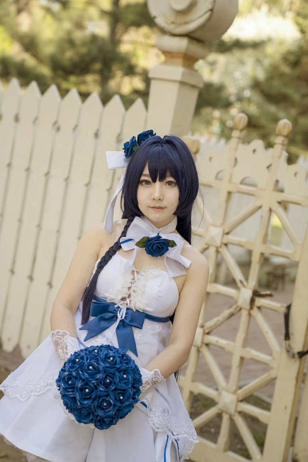崩坏三雷电芽衣花嫁cosplay-萌图百科