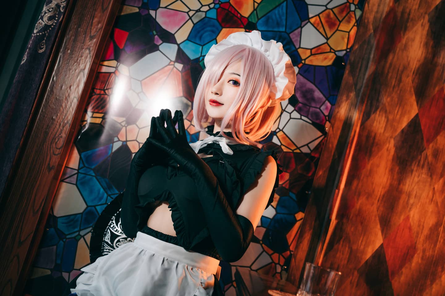 玛修 女仆装cosplay-萌图百科