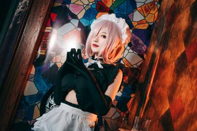 玛修 女仆装cosplay-萌图百科