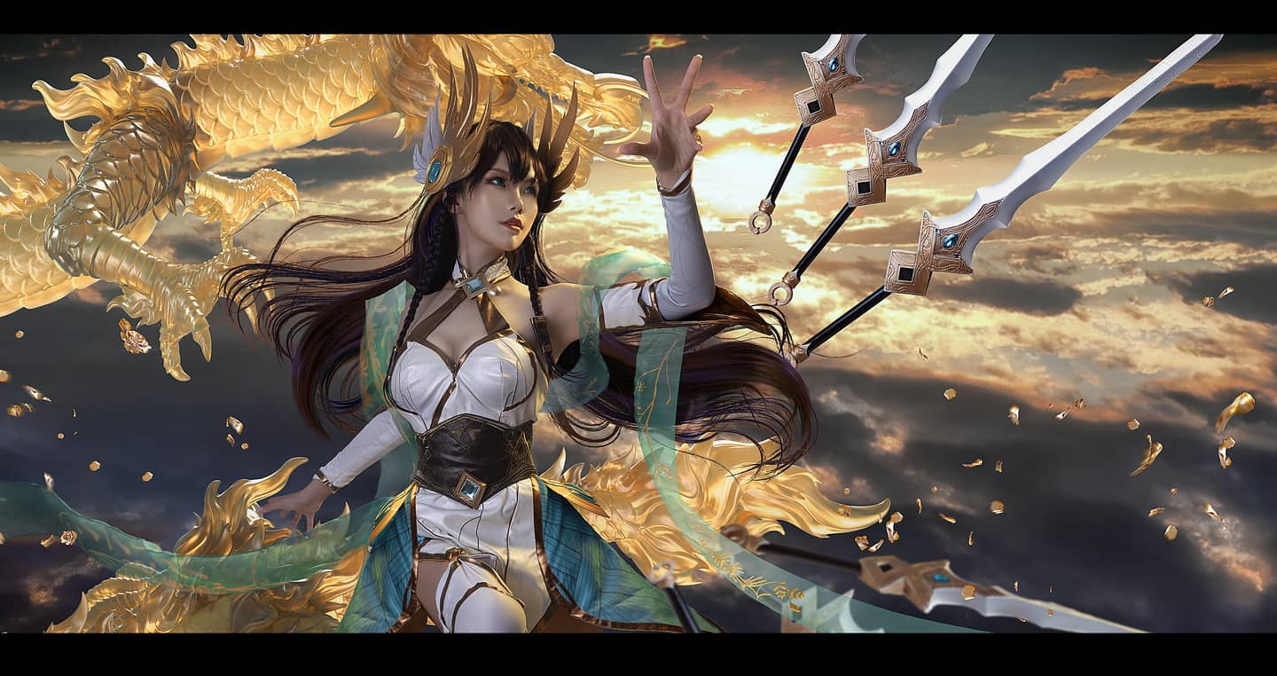 《英雄联盟》玉剑传说刀妹Cosplay-萌图百科