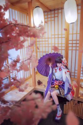 《阴阳师》雪女月见之樱cosplay-萌图百科