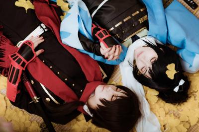 #刀剑乱舞# #冲田组# #大和守安定# #加州清光# #cos正片#-萌图百科