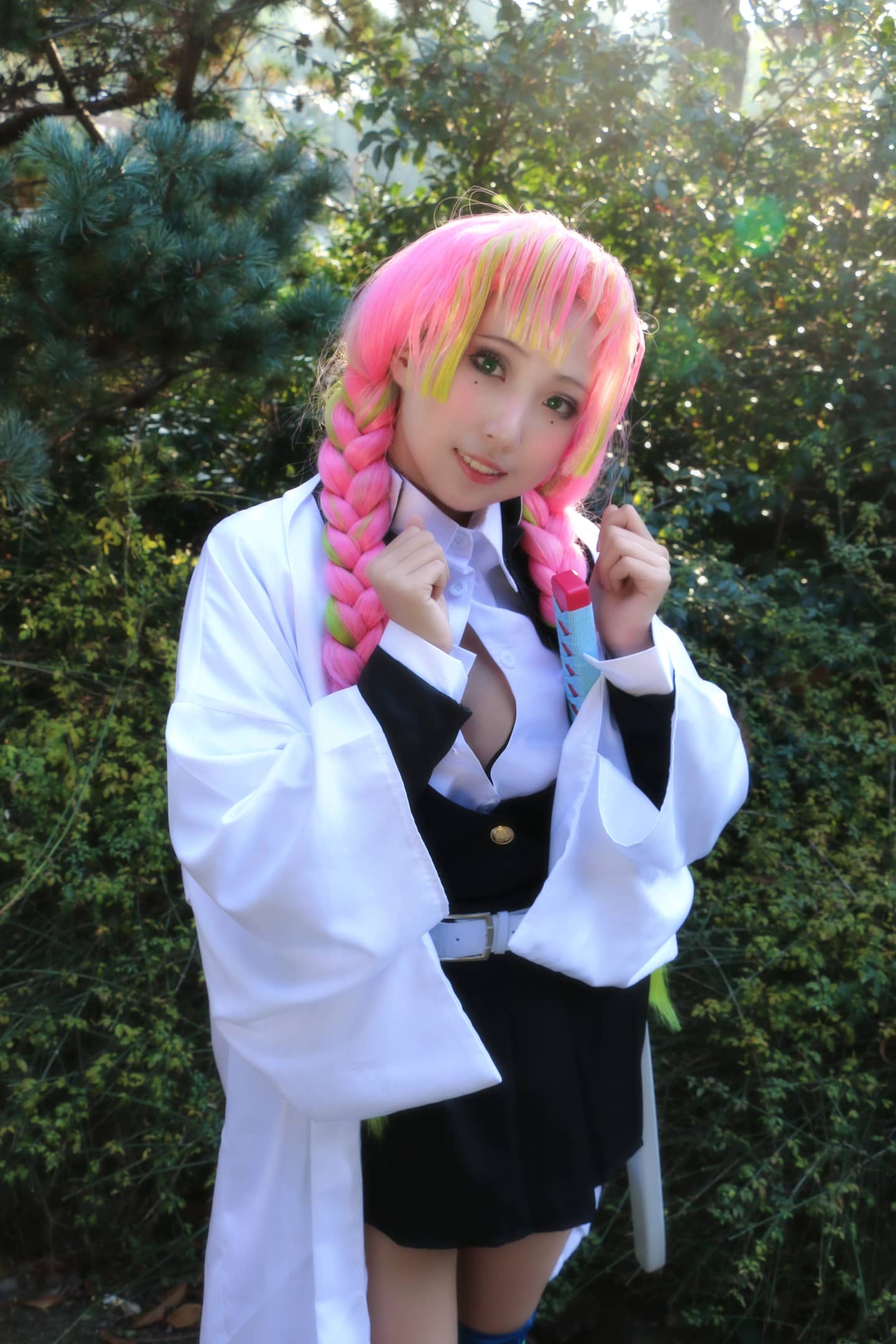 鬼灭之刃 甘露寺蜜璃恋柱Cosplay-萌图百科