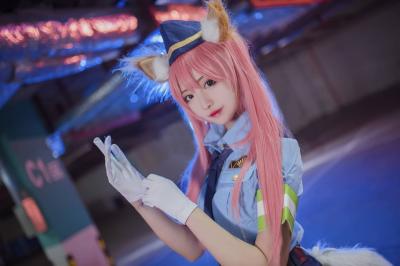 玉藻前女警cosplay-萌图百科