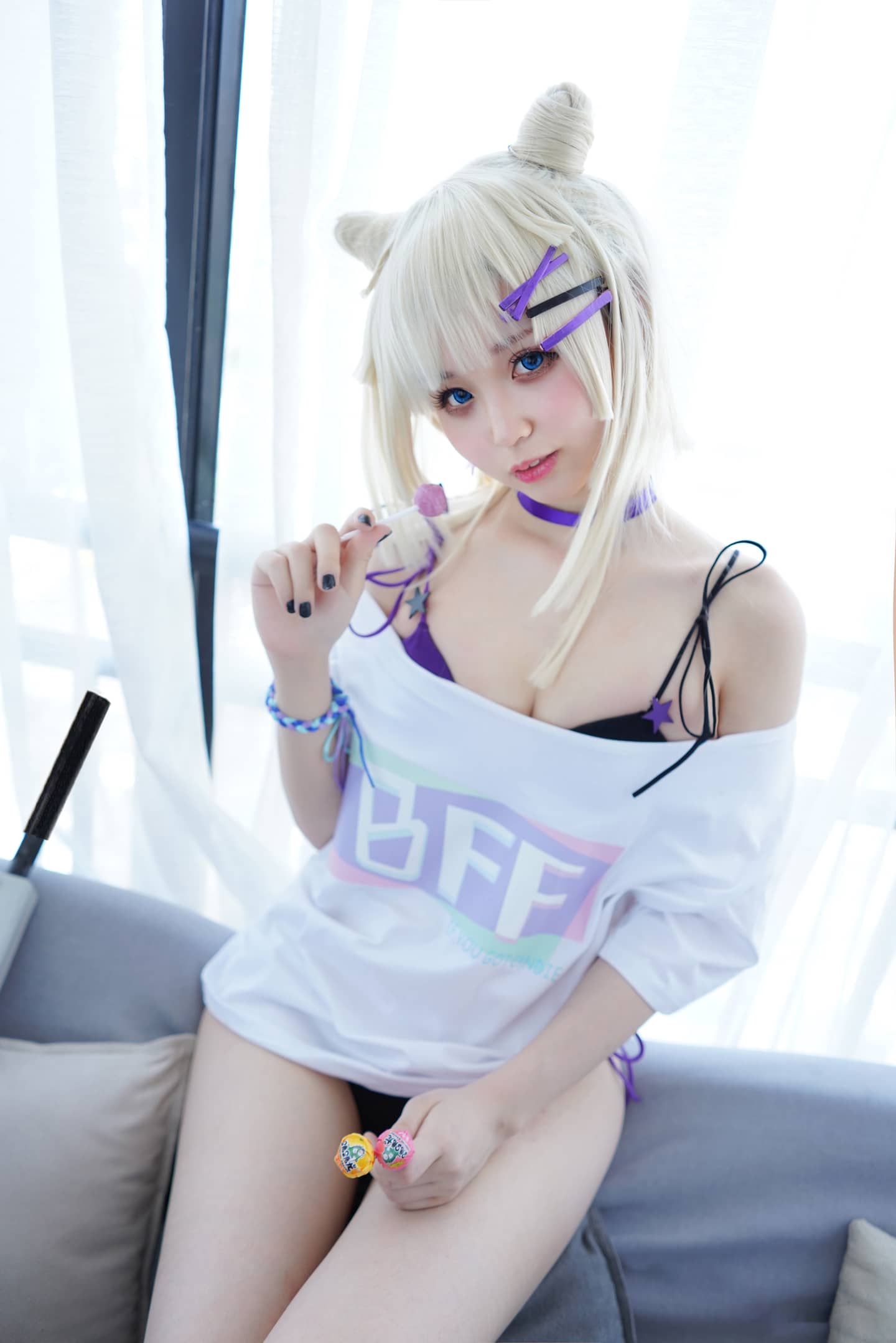 少女前线 aa12无烟棒棒糖cosplay-萌图百科