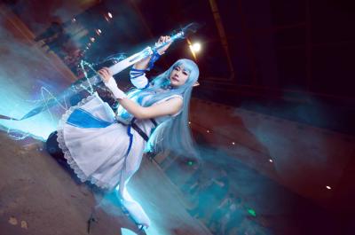 刀剑神域水精灵亚丝娜cosplay-萌图百科