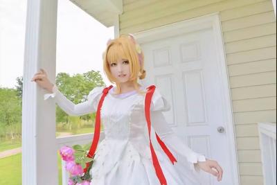 百变少女樱 樱狼花嫁cosplay-萌图百科