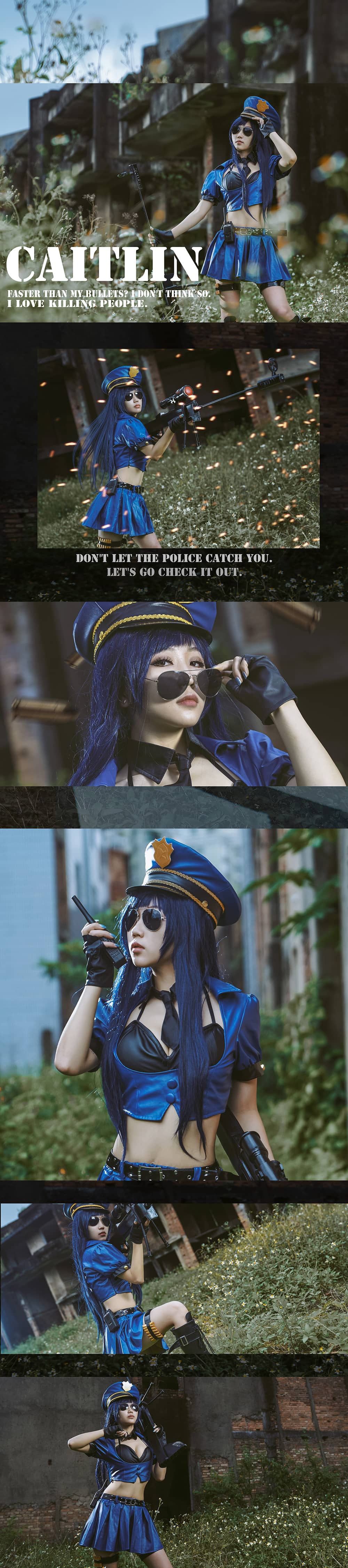 英雄联盟 皮城女警 cosplay-萌图百科