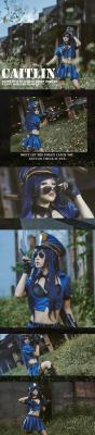 英雄联盟 皮城女警 cosplay-萌图百科