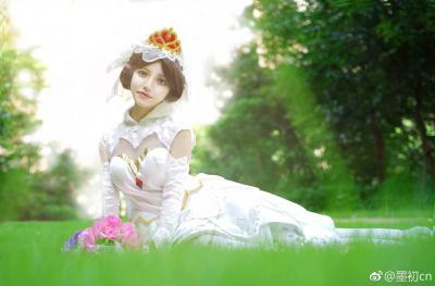 王者荣耀 花嫁小乔cosplay-萌图百科