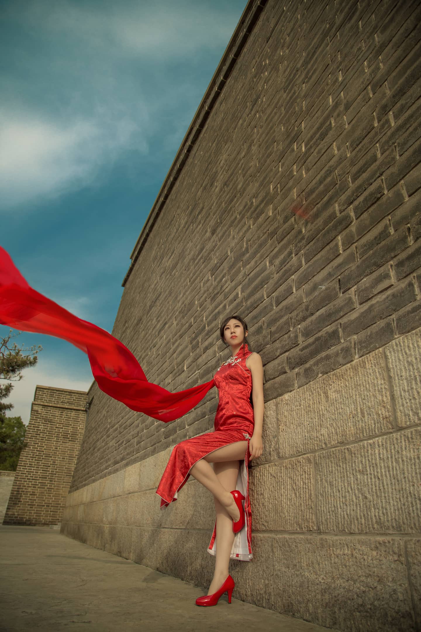 剑网三天策旗袍cosplay-萌图百科