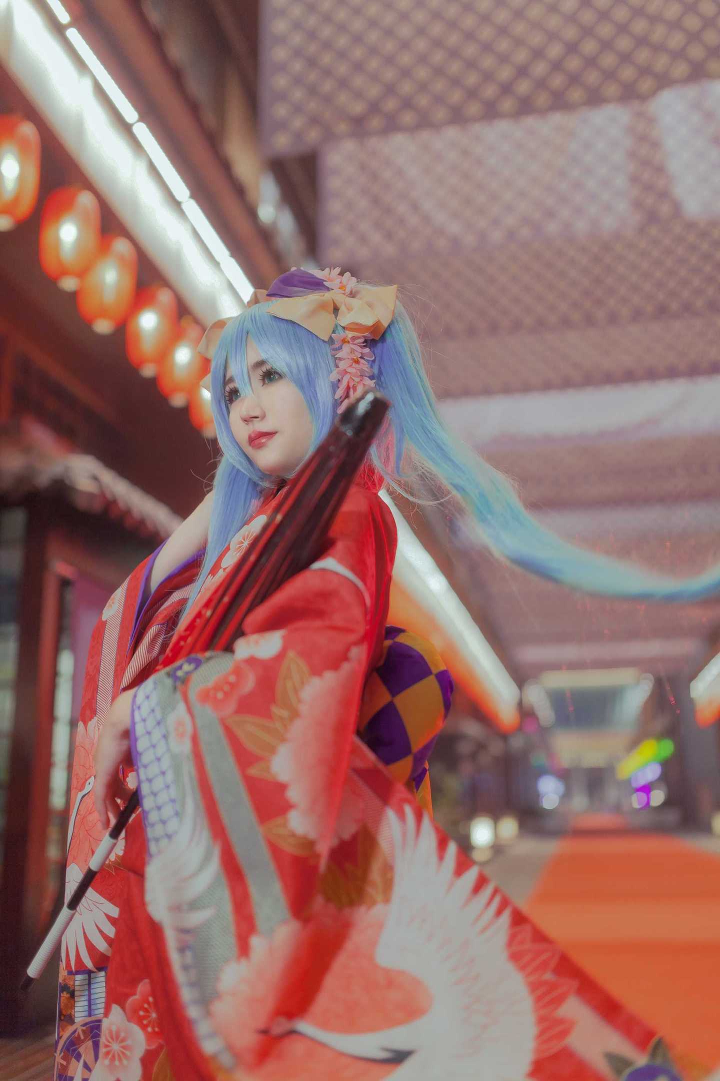 VOCALOID 初音花色衣Cosplay-萌图百科