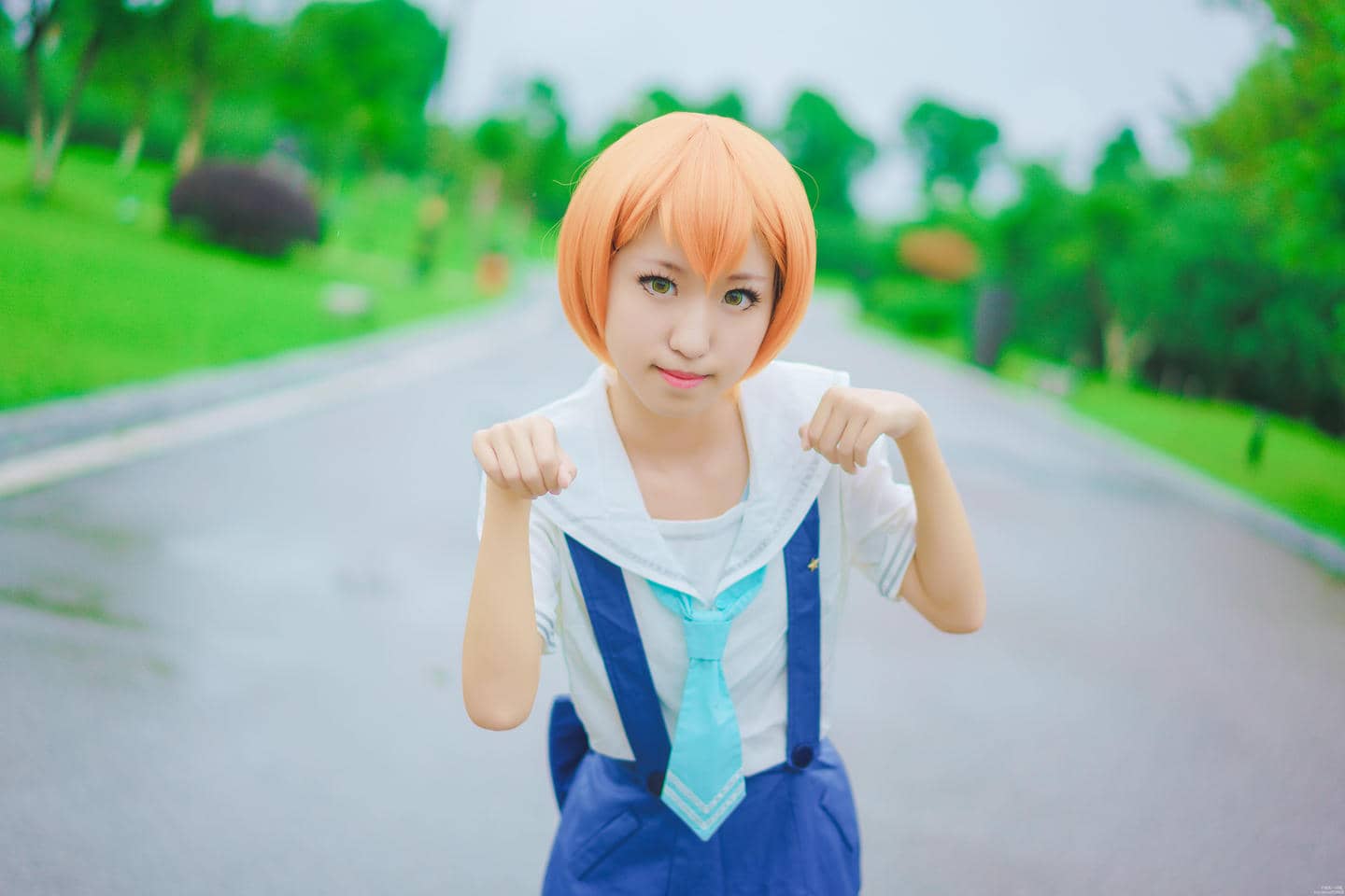 lovelive星空凛海军未觉醒cosplay-萌图百科