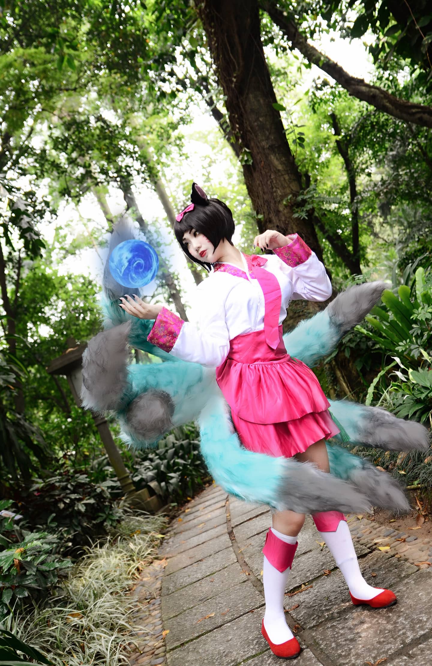 英雄联盟高丽风情阿狸Cosplay-萌图百科