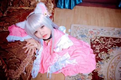猫咪女仆cosplay-萌图百科