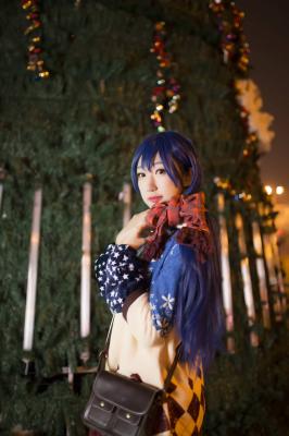 LoveLive园田海未圣诞未觉醒cosplay-萌图百科