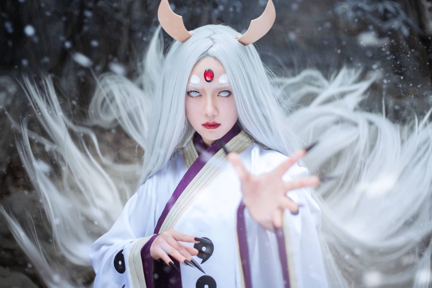 火影忍者大筒木辉夜cosplay-萌图百科