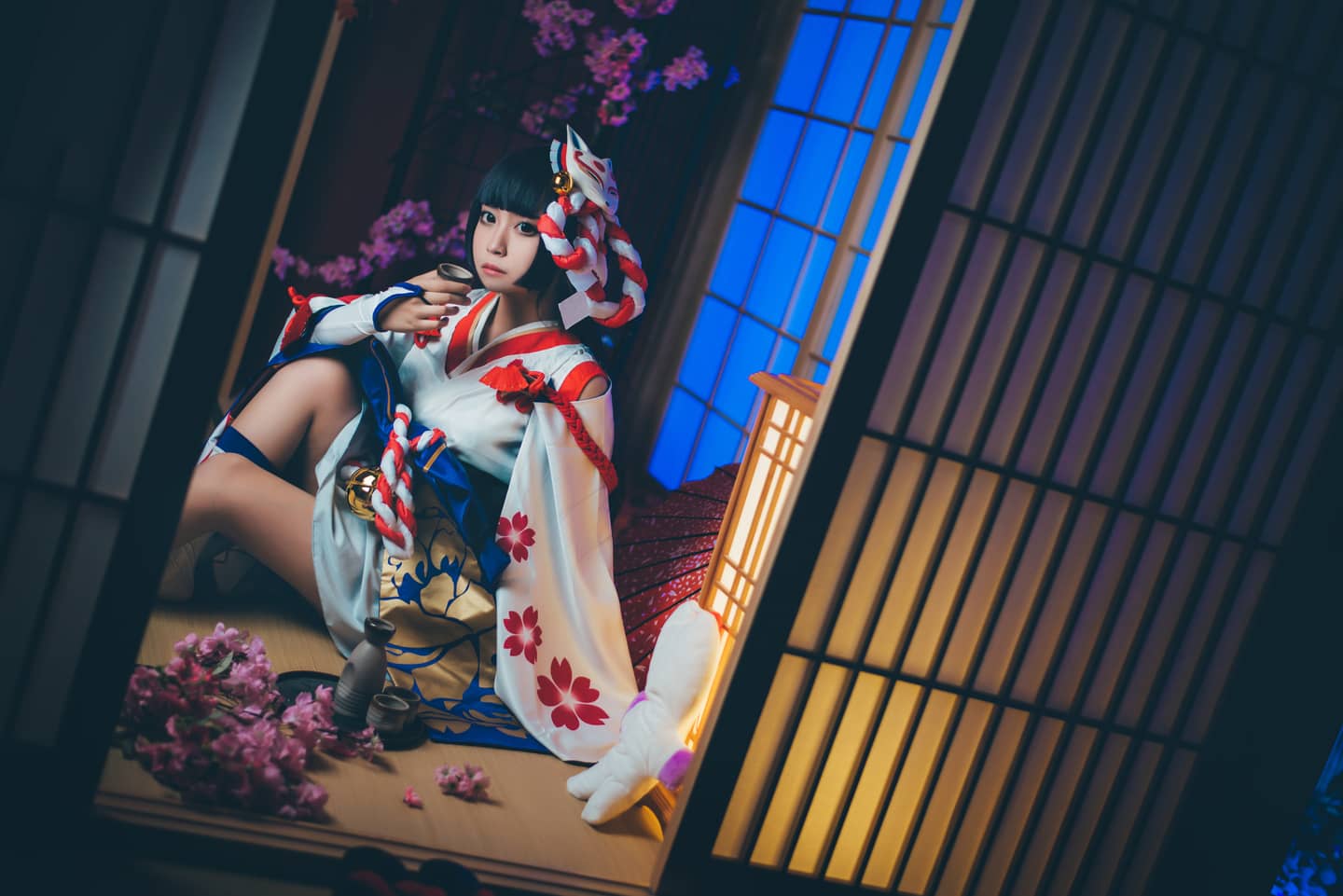 阴阳师 雪女月见之樱 cosplay-萌图百科