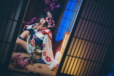 阴阳师 雪女月见之樱 cosplay-萌图百科