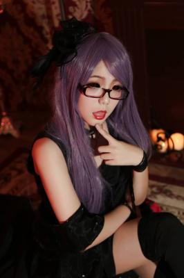 神代利世黑礼服cosplay-萌图百科