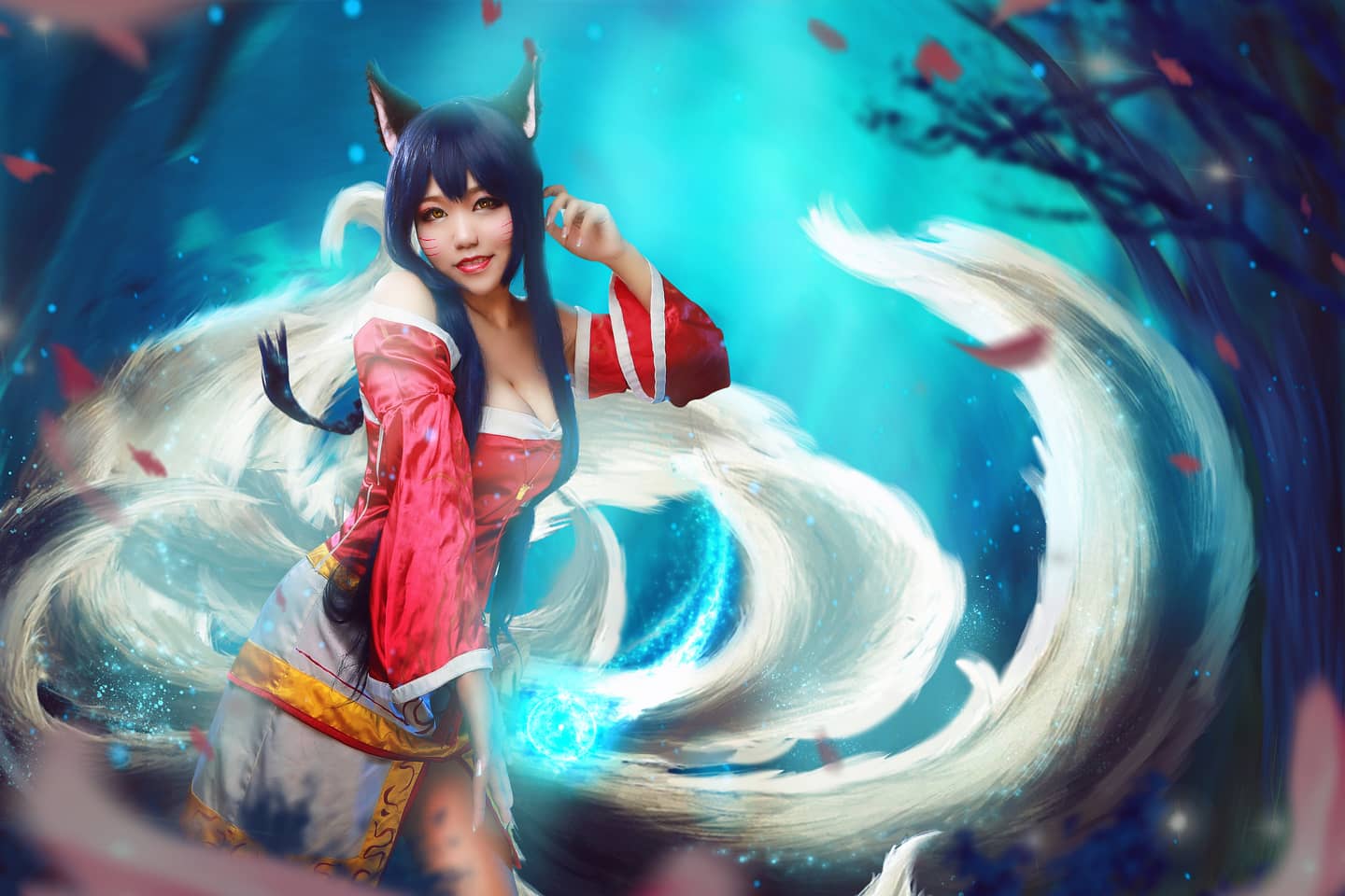 「英雄联盟」九尾妖狐cosplay-萌图百科